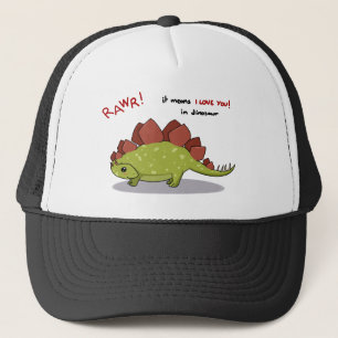 Boné Meios de Rawr eu te amo no Stegosaurus do