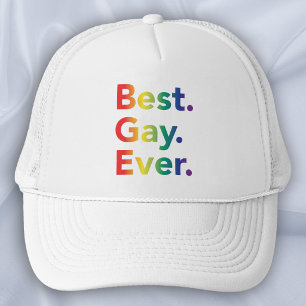 Boné Melhor Bandeira LGBT Arco-íris de Todos os Tempos