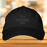Boné Melhor Grampa Alguma Vez Moderna Tipografia Simple<br><div class="desc">Melhor Grampo Alguma vez foi uma tipografia simples.</div>