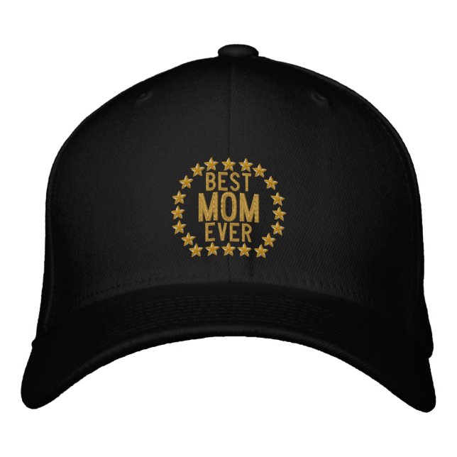 Boné Melhor Mãe Nunca SuperMãe Estende Bordado (Frente)