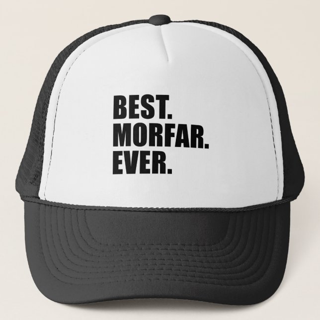 Boné Melhor. Morfar. Nunca. Trucker Hat (Frente)