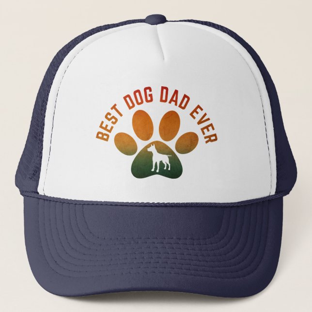 Boné melhor pai de cachorro de todos os tempos  (Frente)