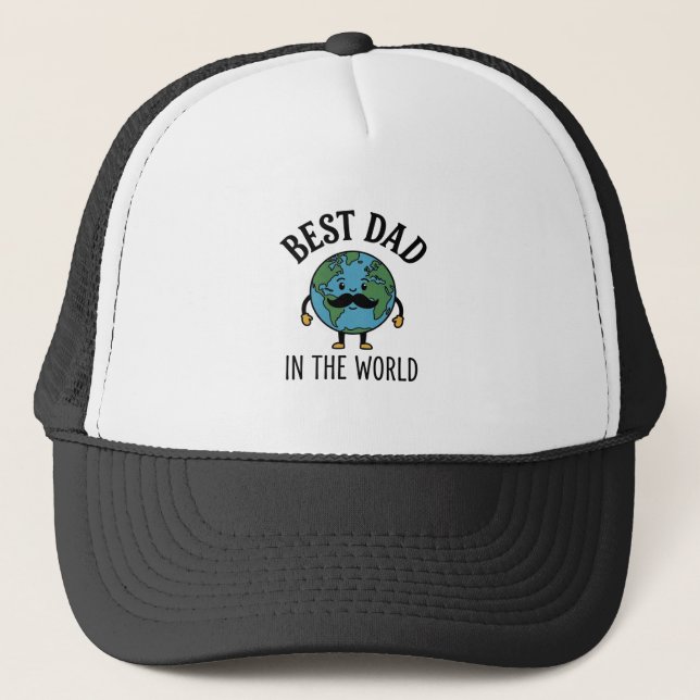 Boné Melhor Pai do Mundo Terra Bigode Camisa Design_ (Frente)