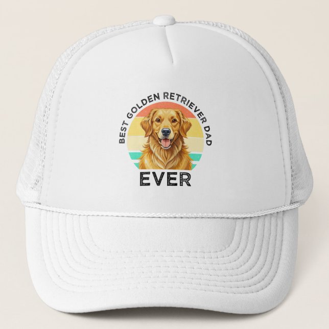 Boné Melhor Pai do Retriever Dourado de Sempre (Frente)