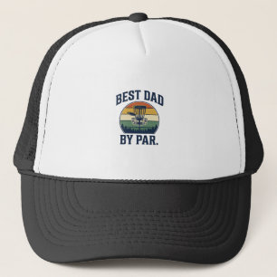 Boné Melhor Pai Pelo Disco de Golfe Par Design Vintage