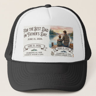 Boné "Melhor Pai" Personalizado de Pesca Dia dos Pais
