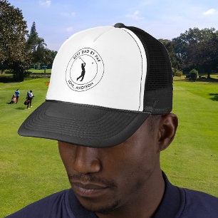 Boné Melhor Pai Por Nome Personalizado De Golfer Par Pe