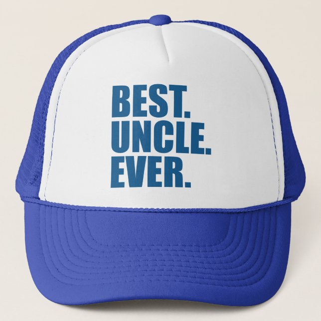 Boné Melhor. Tio. Nunca. (azul) (Frente)