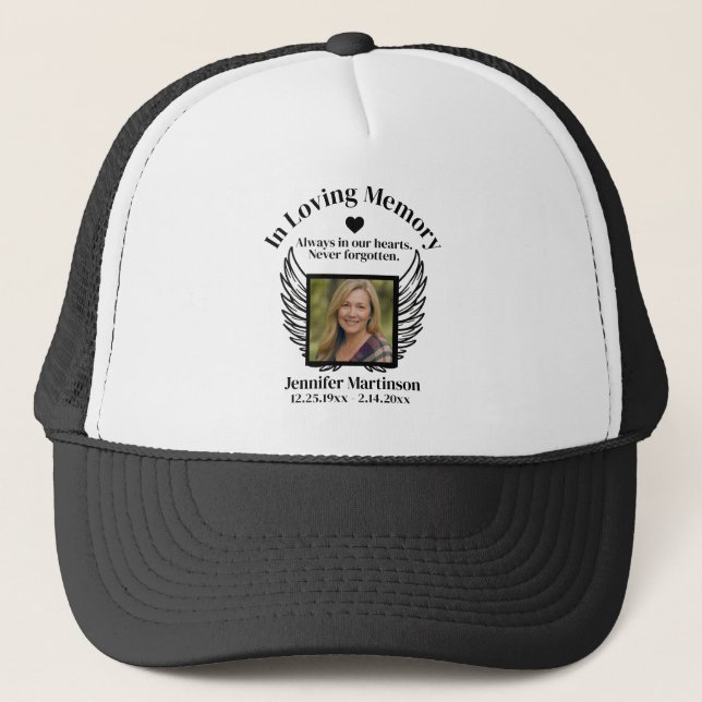 Boné Memorial | Adicionar Foto (Frente)