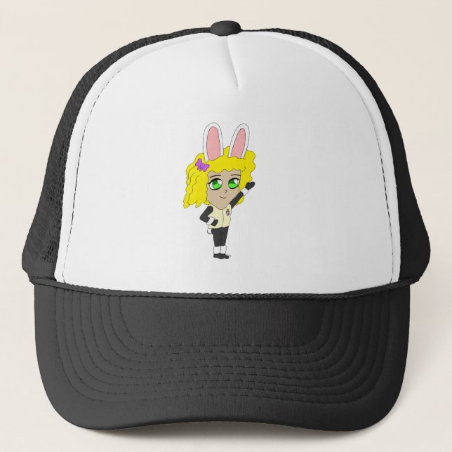 Boné menina coelho chibi (Frente)