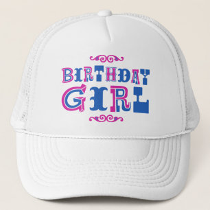 Boné Menina do aniversário