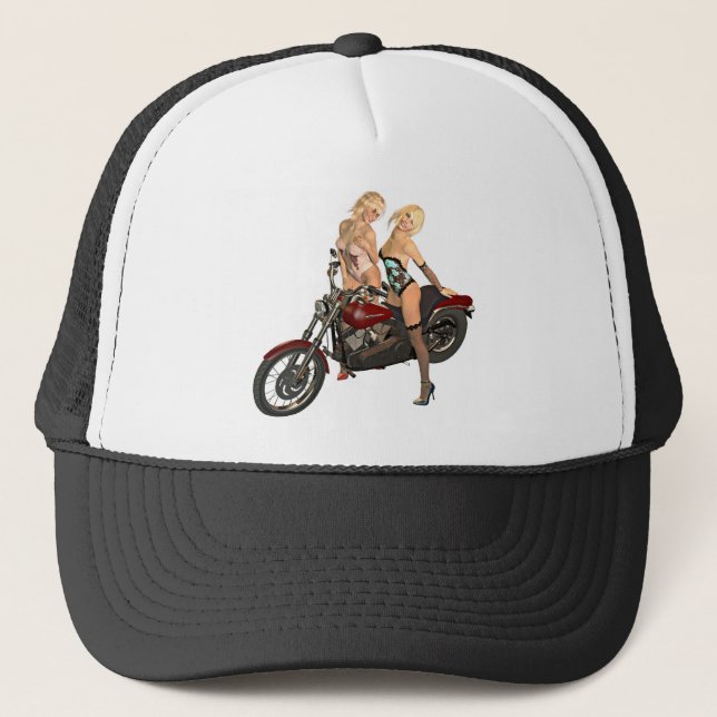Boné Meninas de motociclista (Frente)