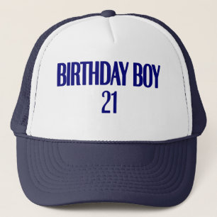 Boné Menino 21 do aniversário