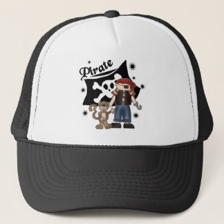 Boné Menino do pirata com macaco