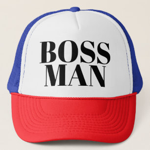 Boné Mens Fashion Engraçado Novelty Baseball BOSS MAN