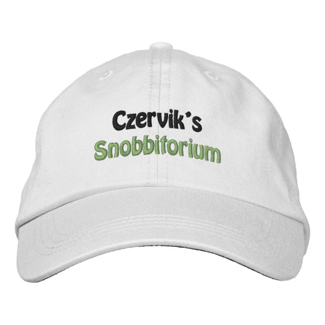 Boné Mens Fashion Funny Novelty Czervik's Snobbitorium (Frente)