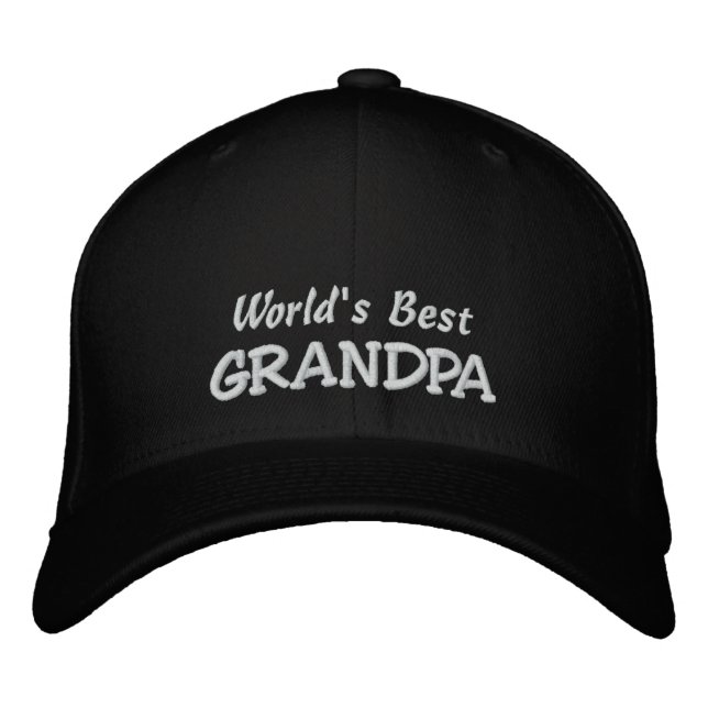 Boné Mensagem curta da Best GRANDPA-Add do mundo! (Frente)