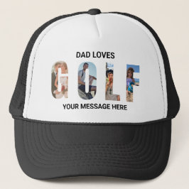 Boné Mensagem Personalizada de Golf de Pai Divertido 4 