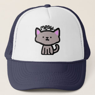 Boné Meow. Chapéu do gato