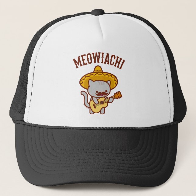 Boné Meowiachi Cat Trucker Hat (Frente)