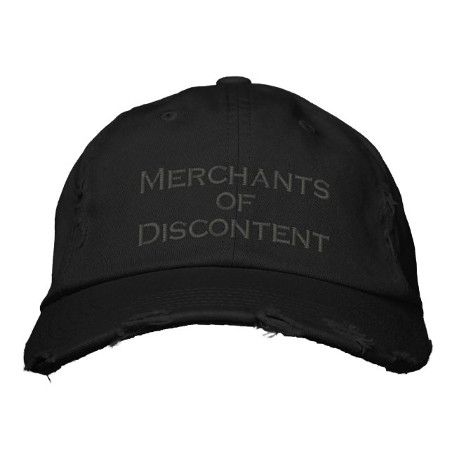 Boné mercadores de descontentamento (Frente)