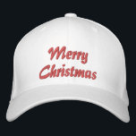 Boné Merry Christmas Simple Typografia Embroiderada<br><div class="desc">Feliz Natal Simples Tipografia Moderna Personalizada Bordered Baseball apresenta o simples texto bordado "Feliz Natal". Perfeito como presente para a família e amigos nas férias de Natal. Criado pelo Evco Studio www.zazzle.com/store/evcostudio</div>