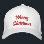 Boné Merry Christmas Simple Typografia Embroiderada<br><div class="desc">Feliz Natal Simples Tipografia Moderna Personalizada Bordered Baseball apresenta o simples texto bordado "Feliz Natal". Perfeito como presente para a família e amigos nas férias de Natal. Criado pelo Evco Studio www.zazzle.com/store/evcostudio</div>
