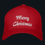 Boné Merry Christmas Simple Typografia Embroiderada<br><div class="desc">Feliz Natal Simples Tipografia Moderna Personalizada Bordered Baseball apresenta o simples texto bordado "Feliz Natal". Perfeito como presente para a família e amigos nas férias de Natal. Criado pelo Evco Studio www.zazzle.com/store/evcostudio</div>