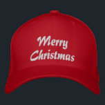 Boné Merry Christmas Simple Typografia Embroiderada<br><div class="desc">Feliz Natal Simples Tipografia Moderna Personalizada Bordered Baseball apresenta o simples texto bordado "Feliz Natal". Perfeito como presente para a família e amigos nas férias de Natal. Criado pelo Evco Studio www.zazzle.com/store/evcostudio</div>