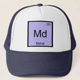 Boné Mesa Periódica do Elemento de Química de Mehdi N