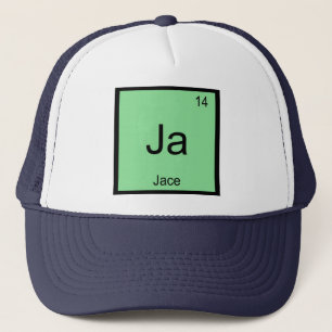 Boné Mesa Periódica do Elemento de Química do Nome Ja