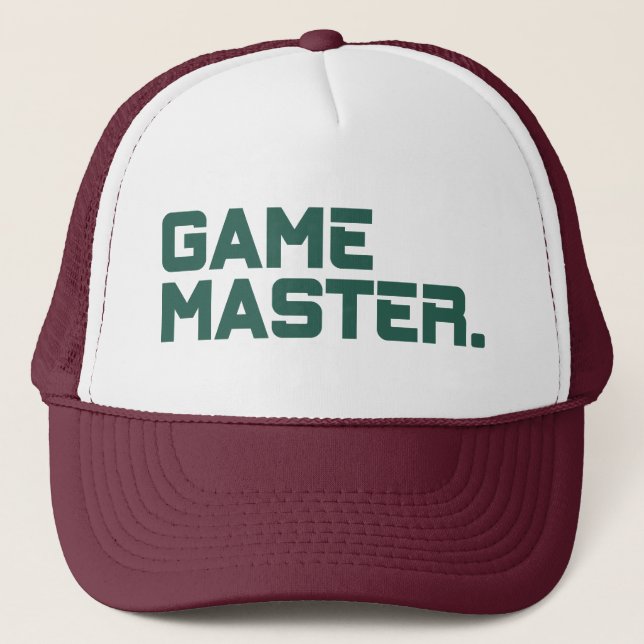 Boné Mestre de Jogo de Tipografia Moderna Masculino (Frente)