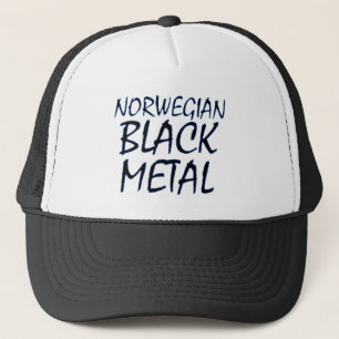 Boné Metal preto norueguês verdadeiro