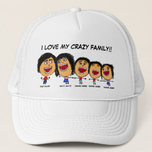 Boné Meu Cartoon da Família Louca