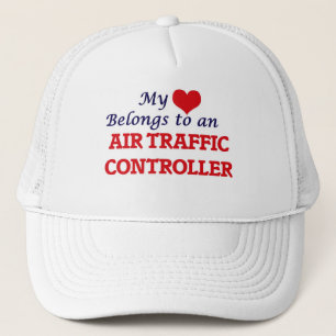 Boné Meu coração pertence a controlador aéreo