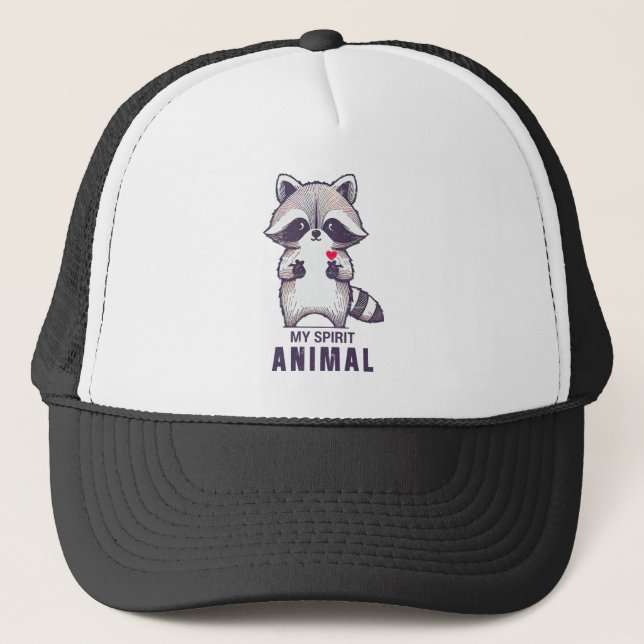 Boné Meu Espírito Animal Raccoon (Frente)