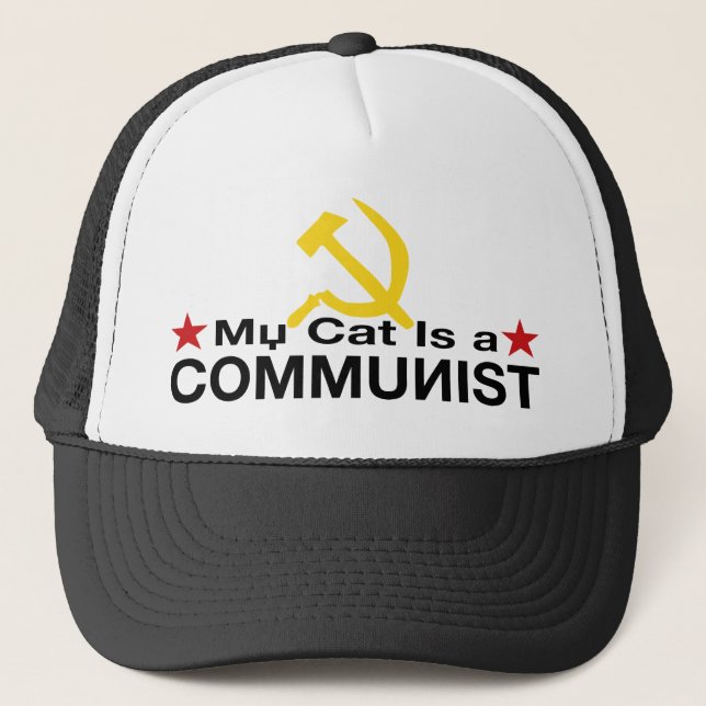 Boné Meu gato é um COMUNISTA (Frente)