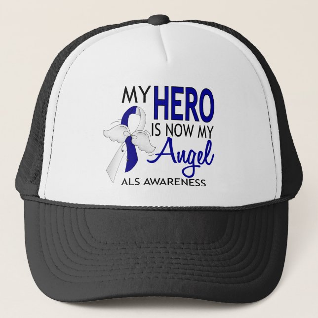 Boné Meu herói é meu ALS do anjo (Frente)