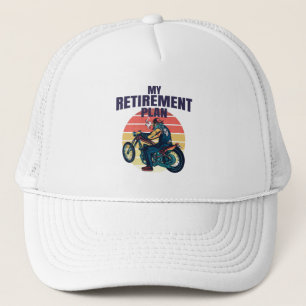 Boné Meu plano de aposentadoria motociclismo