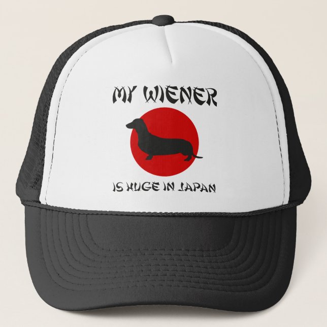 Boné Meu Wiener É Enorme No Japão (Frente)