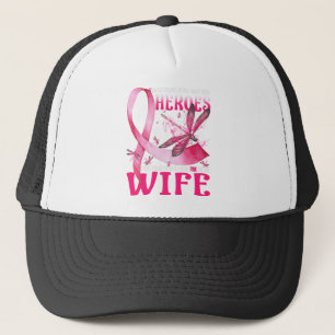 Boné Meus Heróis Eu Visto Rosa Para O Cancer Da Minha