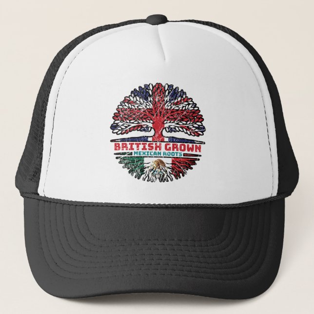 Boné México, México, Reino Unido, Árvore Britânica (Frente)