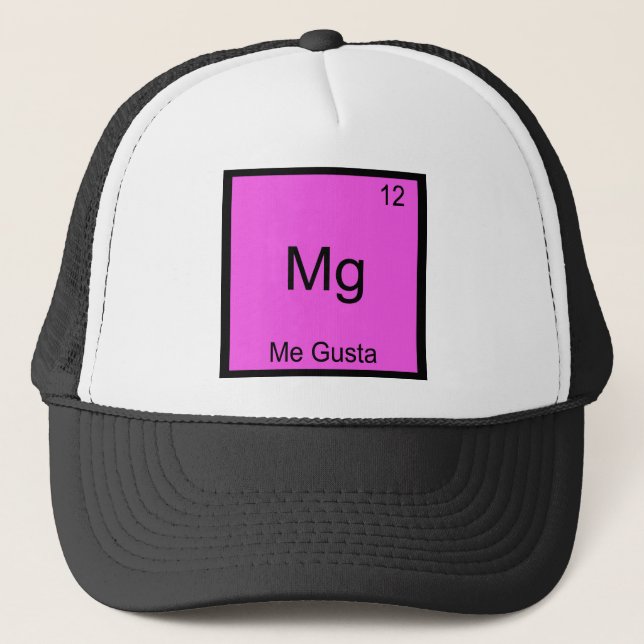 Boné Mg - Eu Gosto Camiseta Engraçada de Elemento de Qu (Frente)