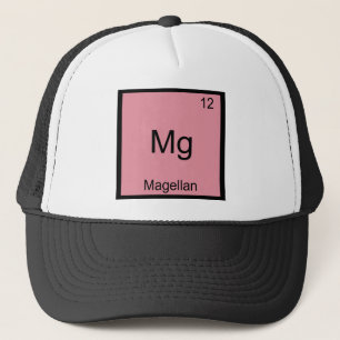 Boné Mg - Magalhães Camiseta do Símbolo do Elemento Quí