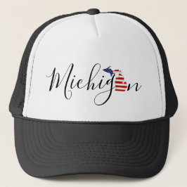 Boné Michigan com Flag Graphic
