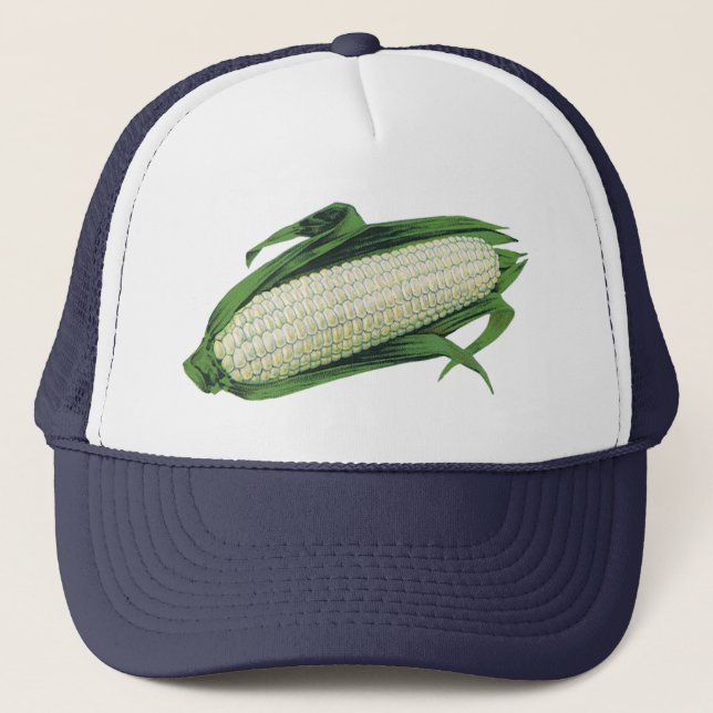 Boné Milho branco de Comidas de vegetais venenosos no f (Frente)