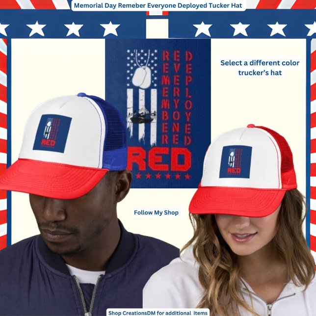 Boné Militar - Dia Memorial Lembre-Se De Todos Implanta (Criador carregado)