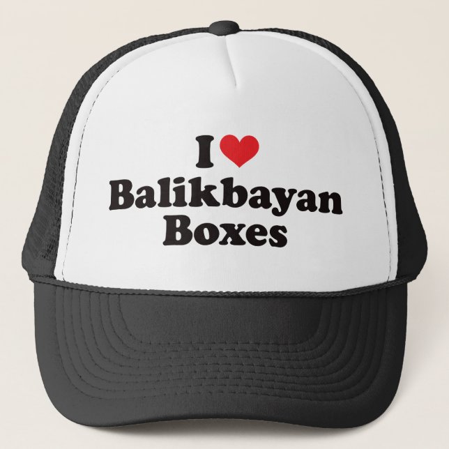 Boné Mim caixas de Balikbayan do coração (Frente)
