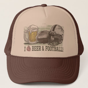 Boné Mim cerveja e futebol do coração