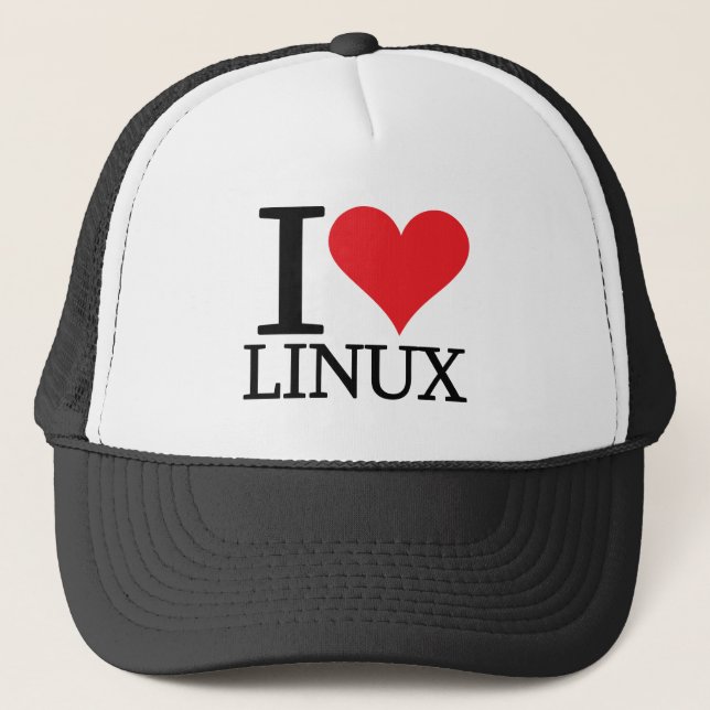 Boné Mim coração Linux (Frente)